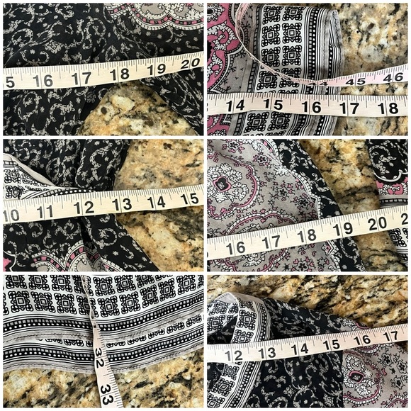 INC, Women's Paisley Silk Kimono Mini Dress Patchwork Boho Hippie Sheer Beach 10 - Picture 5 of 8